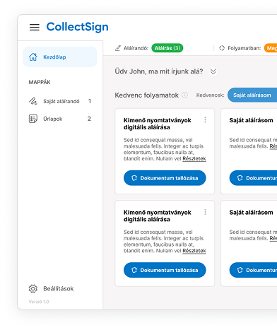 CollectSign GDPR-proof aláírási platform IT-vezetőknek - QES, AES, biometrikus, DÁP